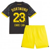 Fotballdrakt Barn Borussia Dortmund Emre Can #23 Bortedraktsett 2023-24 Kortermet (+ Korte bukser)